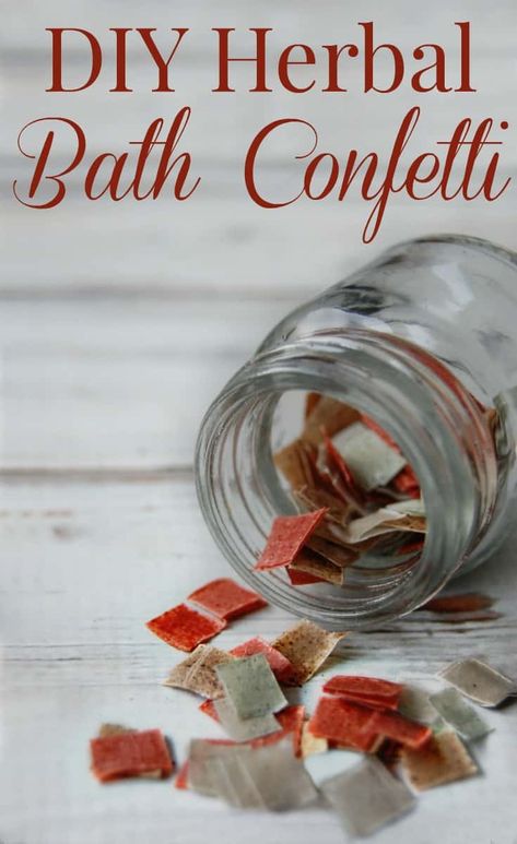 Bath Confetti, Herbal Diy, Natural Beauty Treatments, Natural Beauty Recipes, Boho Lifestyle, Diy Kosmetik, Natural Beauty Diy, Bath Tea, Herbal Bath