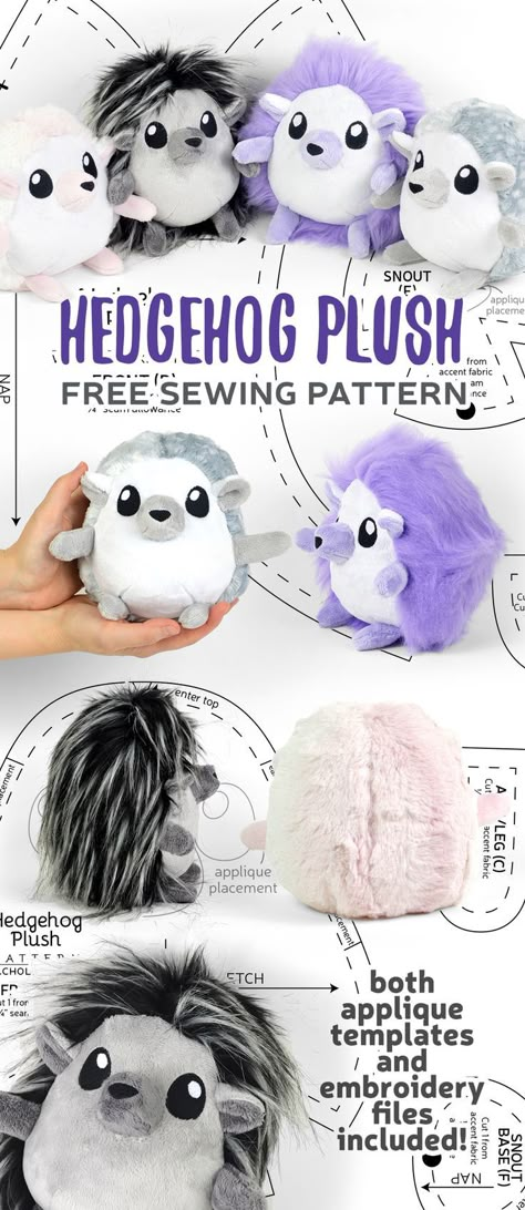 Free pattern Friday | Search Results | Choly Knight Hedgehog Plush Pattern, Hedgehog Patterns Free, Easy Plushies To Sew, Free Stuffed Animal Sewing Pattern, Beginner Sewing Projects Easy Free Pattern, Choly Knight, Hedgehog Plush, Fabric Sewing Patterns, Cute Sewing Projects