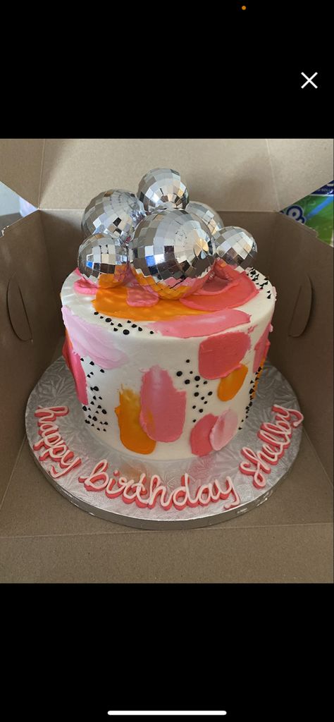 Dolly Parton Themed Cake, Dolly Parton Birthday Cake Ideas, Disco Sheet Cake, Pink Rodeo Cake, Disco Cowgirl Birthday Party Cake, Pink Cow Print Birthday Cake, Dolly Parton Birthday Party Cake, Disco Cowgirl Party Cake, Man I Feel Like I’m One Birthday Cake