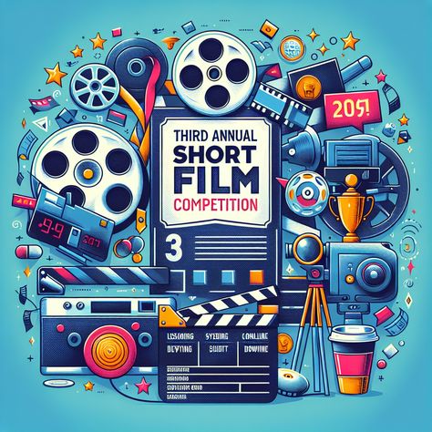 The competition provides exposure opportunities for aspiring filmmakers. Short Film Competition Poster, Short Film Poster, Watercolor Scenery Painting, Competition Poster, Watercolor Scenery, Scenery Painting, Scenery Paintings, Short Movie, Lock Screen