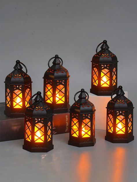 1pc Moroccan LED Candle Lamp Electronic Candle Lamp Lantern Wind Lamp Simulation Candle Retro European Candle Holder Decoration LED Small Horse Lamp Decoration Small Oil Lamp Lantern Hexagonal Lamp Suitable For Home Decoration Indoor Decoration Garden Decoration House Decoration Birthday Party Decoration Bedroom Decoration Etc Multicolor    ABS     Outdoor & Garden, size features are:Bust: ,Length: ,Sleeve Length: Indoor Lanterns Decor, Vtuber Room, Fox And Crow, Lantern House, Floor Lanterns, Witch Store, Horse Lamp, Dnd Things, Fake Candles