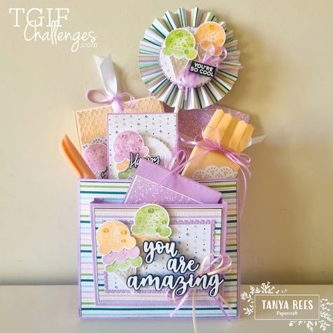 Tanya Rees Papercraft: Loaded Envelope | TGIF Challenge #353 Loaded Envelopes, Pocket Envelopes, Atc Cards, Pocket Letters, Birthday Treats, Gorgeous Christmas, Fancy Fold Cards, Fancy Folds, Fun Fold Cards