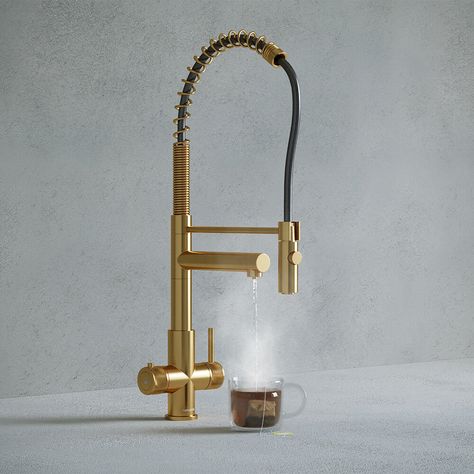 Hanstrom Flex Touch: Boiling Water Tap | Verana – Veranahome Contemporary Traditional Kitchen, Soap Dispenser Kitchen Sink, Brass Kitchen Tap, Boiling Water Tap, Composite Sinks, Quick Drinks, Butler Sink, Ceramic Sinks, Kitchen Mixer Taps