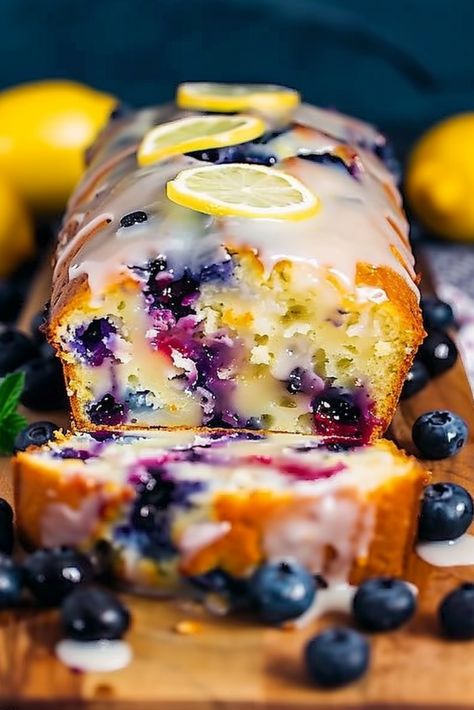 This Lemon Blueberry Bread recipe delivers a wonderfully moist, tasty, and delightful loaf of quick bread! Adorned with a lemon glaze, this simple bread recipe blends tart, sweet, and vibrant flavors for a classic taste that’s sure to become a new favorite. Enjoy it for breakfast, as a snack, or dessert! If you’re a fan Lemon Blueberry Bread Taste Of Home, Banana Blueberry Lemon Bread Recipe, Lemon Blueberry Yogurt Loaf, Blueberry Bread Easy, Lemon And Blueberry Loaf, Blueberry Yogurt Loaf, Blueberry Loaf Bread, Lemon Blueberry Bread Recipe, Blueberry Lemon Bread