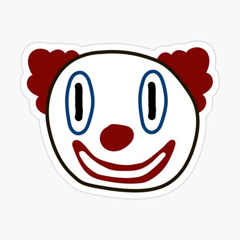 Clown Emoji, Emoji Tattoo, Clown Tattoo, Cute Easy Doodles, Doodle Tattoo, Clown Faces, Emoji Stickers, Simple Doodles, Pottery Painting