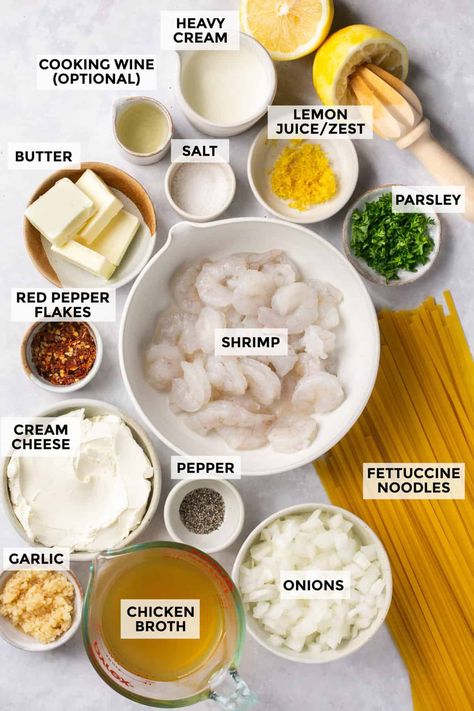 Pasta With Shrimps Creamy, Creamy Garlic Shrimp Pasta Recipes Alfredo Sauce, Creamy Garlic Shrimp Linguine Recipe, Shrimp Pasta With Cream Cheese, Shrimp Pasta No Cream, Shrimp And Clam Pasta, Shrimp Scampi Recipe Creamy, Garlic And Shrimp Pasta, Shrimp Creamy Pasta