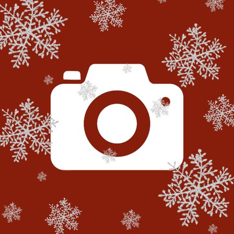 Cute Christmas Icons Aesthetic, Christmas App Icons Camera, Christmas Logos For Apps, Photos Christmas Icon, Camera Christmas Icon, Christmas Camera Icon, Christmas App Logos, Christmas Icons Aesthetic, App Icon Christmas