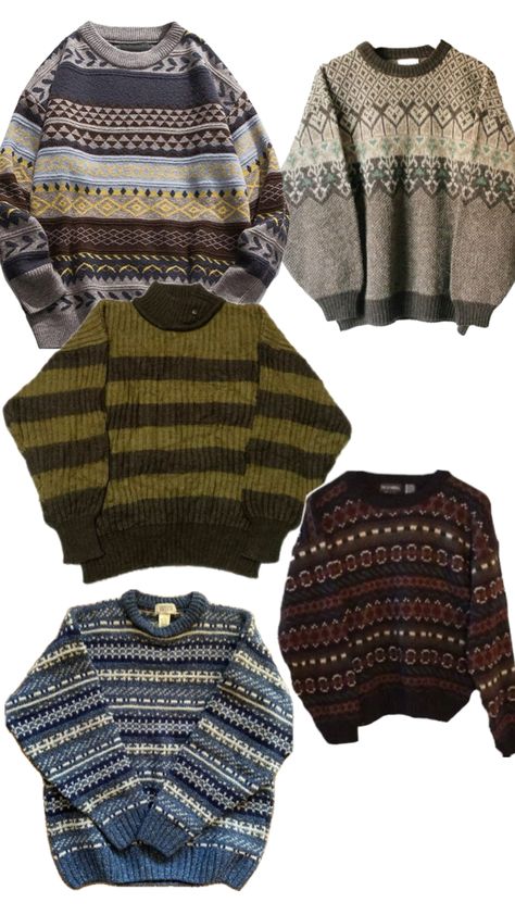 Grampa Sweater Outfits, Eclectic Grandpa Outfits, Winter Layering Outfits Men, Grandpa Sweater Outfit Men, Coastal Grandpa Outfits, Grandpa Core Aesthetic, Grandpacore Aesthetic, Thrifting Moodboard, Grandpa Sweater Aesthetic