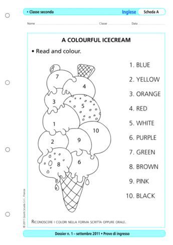 Creative Worksheets, English Activities For Kids, Kids Worksheets Preschool, Preschool Colors, Learning English For Kids, Learning Worksheets, Kids English, English Lessons For Kids, English Activities