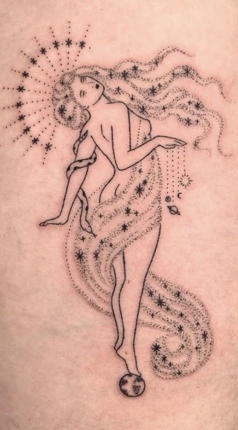 Aesthetic Tattoo Ideas, Whimsical Tattoos, Unique Tattoo Ideas, 20 Aesthetic, Handpoke Tattoo, Bold Artwork, Creation Art, Mythology Tattoos, Cute Tiny Tattoos