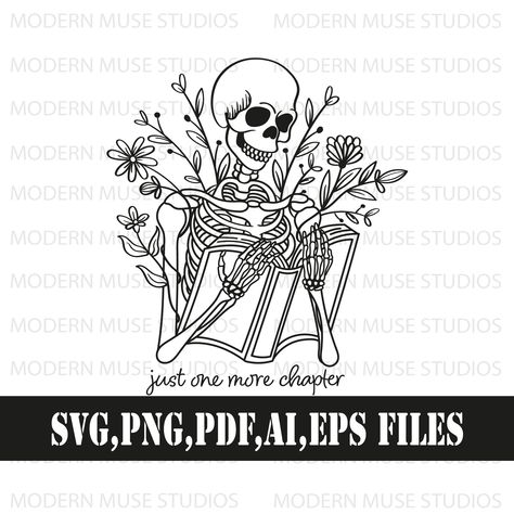 Boho Hats, Book Clipart, Cricket Crafts, Books Png, Book Png, Png Skeleton, Skeleton Png, Just One More Chapter, Skeleton Tattoos