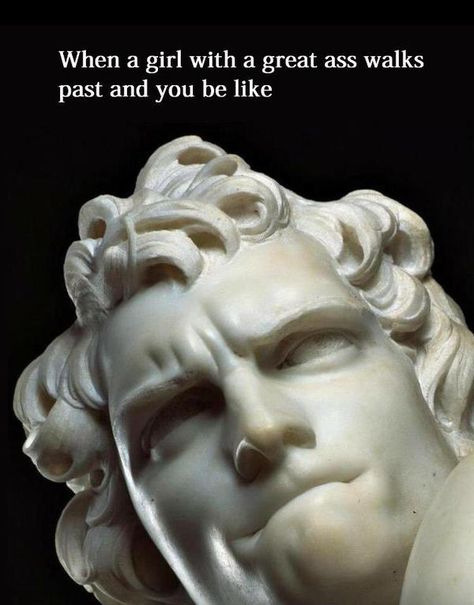 These 48 Classical Art Memes Are Better Than Going To The Museum - Gallery Bernini Sculpture, Gian Lorenzo Bernini, Lorenzo Bernini, Classical Art Memes, Istoria Artei, Italian Sculptors, Baroque Art, Marble Statues, Caravaggio