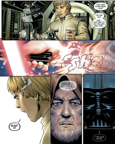 Luke And Vader, Skywalker Family, Skywalker Lightsaber, Thor Art, I Feel Bad, Star Wars Luke, Star Wars Luke Skywalker, Star Wars 2, Star Wars Comics