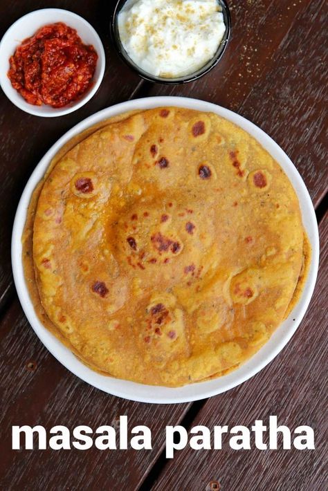 Indian Paratha Recipe, Masala Paratha Recipe, Masala Paratha, Potato Roti, Hostel Food, Jain Food, Methi Recipes, Idli Sambar, Chapati Recipes