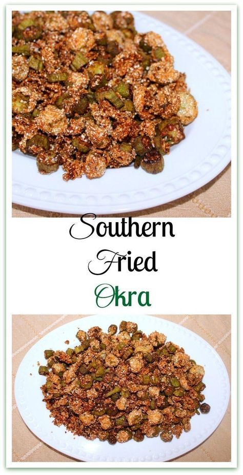 Southern Fried Okra, Fried Okra, Okra Recipes, Comfort Food Southern, Game Day Food, Iron Skillet, Cast Iron Skillet, Veggie Sides, Okra