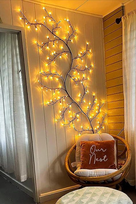 Vine Lights, Magic Decor, Believe In The Magic, Classic Chandeliers, Elegant Wall Art, Vine Wall, Indoor String Lights, Christmas Room Decor, Amazon Home Decor