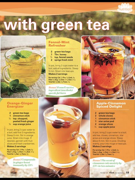 Green tea recipe Green Tea Coffee Recipe, Lipton Green Tea Recipes, Green Tea Mocktail Recipe, Green Tea Recipes Drinks, Cold Green Tea Recipe, Herbal Iced Tea Recipes, Green Tea Blends, Iced Green Tea Recipe, Tea Blends Recipes