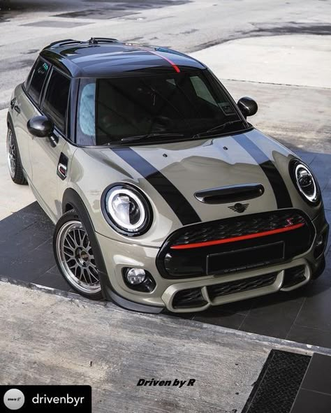 Silver Mini Cooper, Mini Cooper Tuning, Mini Cooper Sport, Mini Cooper Custom, Mini Cooper F56, Mini Cooper D, Garage Goals, Mini Jcw, 1st Car