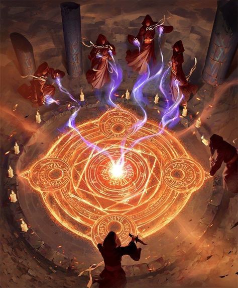 Dnd Mage Character Art, Earth Sigil, Magic Spells Art, Magic Concept Art, Sun Powers, Magic Fantasy Art, Spell Art, Time Magic, Fantasy Wizard