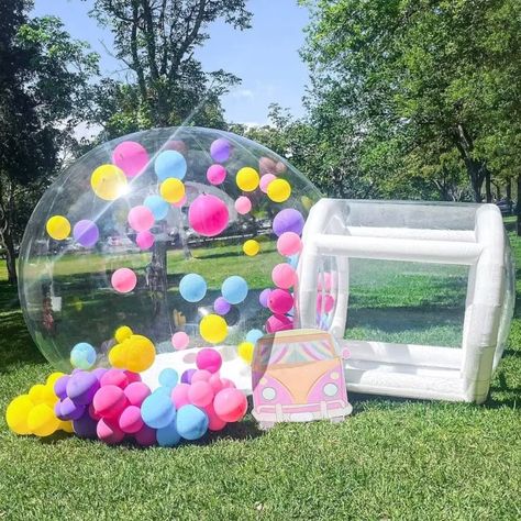 Inflatable Bubble House for Party Rentals, Bubble House Business, Bubble Ball Pit, Outdoor Birthday Kids Party, Transparent Bubble Dome - Etsy Australia Balloon Dome, Balloon House, Cloud Theme, Party Inflatables, Bubble House, Bubble Tent, Outdoor Birthday, Outdoor Inflatables, Dome House