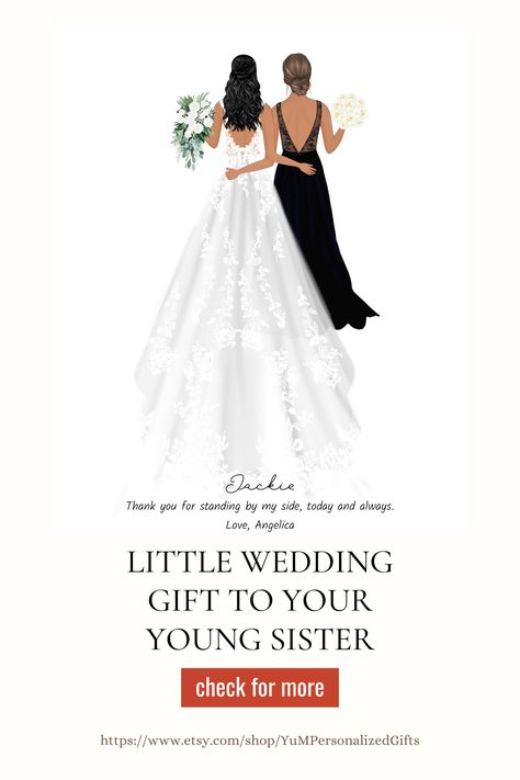 Our exclusive design makes a perfect personalized gift for your bridesmaid, sister of the bride, friends and family, bride and groom, Wedding, Anniversaries or simply reminds someone how much you love them. This listing is for bride and groom with or without pets ✨DIGITAL FILE or PRINT✨ Bridesmaid Proposal Sister, Gift For Maid Of Honor, Sister Of The Bride, Sister Bridesmaid, Bride Sister, Bridesmaid Proposal, Stand By Me, My Sister, Bridesmaid Gift