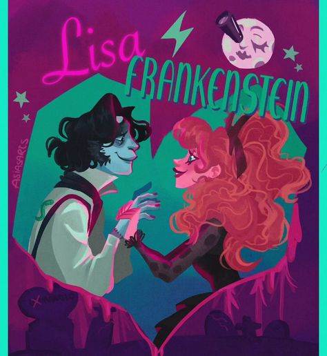 𝐀𝐬i𝐚 | Last week I saw #lisafrankenstein and I am obssesed 💜🪦💜 #fanart #myart #artwork #frankenstein | Instagram The Creature Lisa Frankenstein, Lisa Frankenstein Fanart, Frankenstein Fanart, Saw Fanart, Lisa Frankenstein, Tv Aesthetic, Scooby Doo Mystery Incorporated, Amazing Drawings, March 19