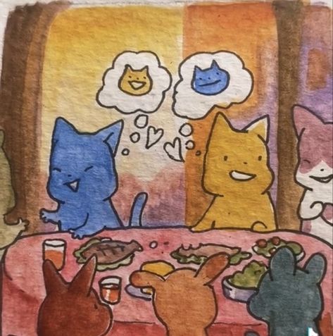 Anna Laura Art Cats, Us In Another Universe Animals, Annalaura Art, Mia 3, Zulu, Cute Doodles, Pretty Art, Cat Art, No. 2