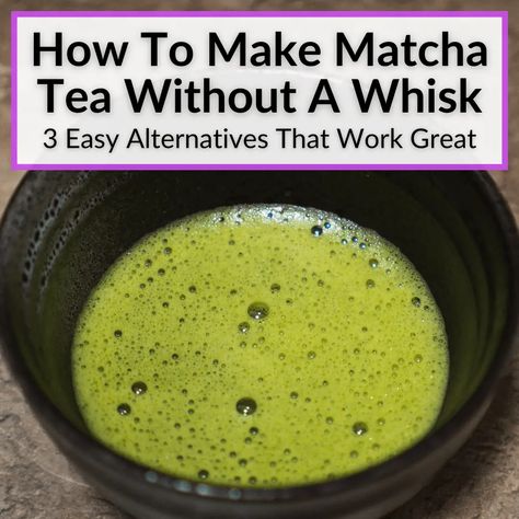 We will show you how to make matcha tea without a whisk using three alternative methods. Almost everyone will already have one of these tools, but even if... Matcha Tea Benefits, Make Matcha, How To Make Matcha, Best Matcha, Matcha Whisk, Matcha Benefits, Matcha Green Tea Powder, Green Tea Powder, Types Of Tea