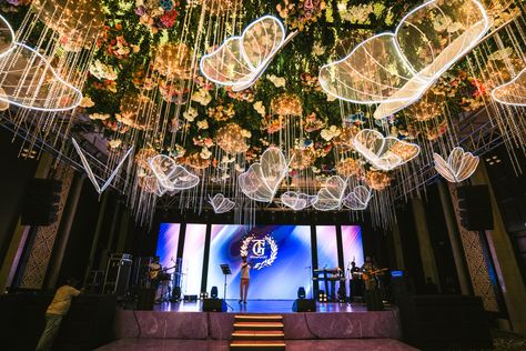 Butterfly Decor | Wedding Decor and Styling by Rachana Lucknowala | In house Production Butterfly Ceiling, Lights Decor, Butterfly Decor, Wedding Styling, Butterfly Decorations, Ceiling Decor, Wedding Lights, Decor Wedding, Decor Lighting