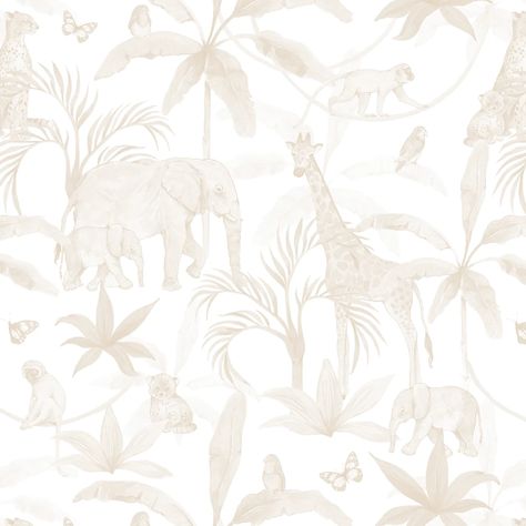 Safari Wallpaper Iphone, Nursery Room Wallpaper, Prince Room, Safari Background, Safari Nursery Wallpaper, Safari Mural, Childrens Wallpaper, Childrens Bedroom Wallpaper, Kids Bedroom Wallpaper