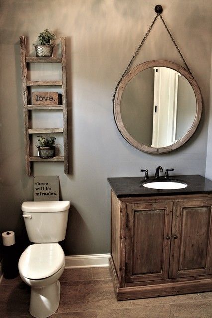 Rustic Powder Room Ideas, Powder Room Pedestal Sink, Powder Room Modern, Coastal Powder Room, Black Powder Room, Powder Room Paint, Rustic Powder Room, Luxury Powder Room, Tiny Powder Rooms