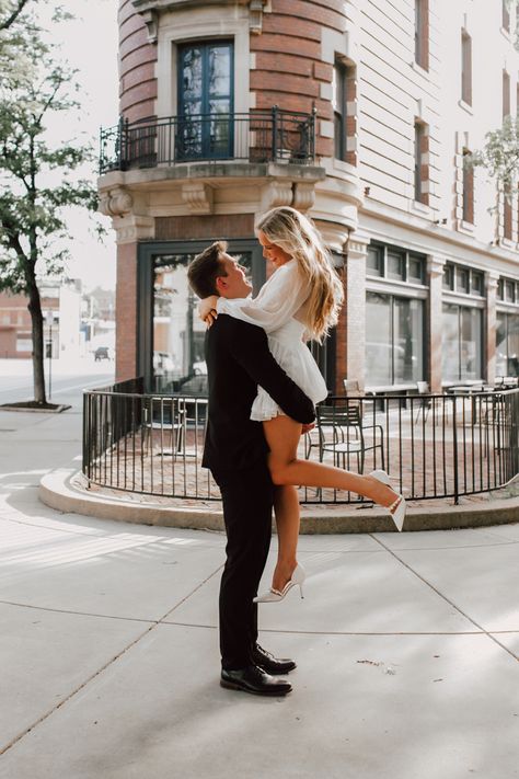 Class Engagement Photos, Hailey Bieber Engagement Photos, Unique Photoshoot Ideas For Couples Engagement Pics, Couple Photoshoot Fancy, Engagement Photoshoot Timeless, Romantic Elopement Photos, Engagement Photos Outfits Elegant, Self Done Engagement Photos, Engagement Photoshoot Poses Fun