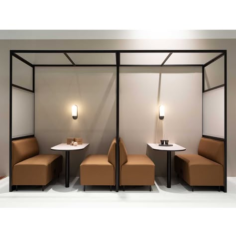 Office Booth Seating, Booth Seating Design, Denmark Furniture, Office Booth, Booth Seat, Restaurant Booth, Booth Seating, Living Room Design Inspiration, Workplace Design