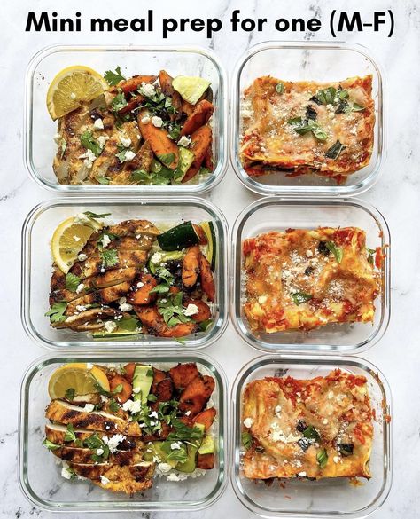 Damn Delicious Meal Prep, Lunch Meal Prep For The Week Steak, Week Meal Prep For One, Oven Meal Prep For The Week, Meal Prep Single Serve, Meal Prep That Lasts All Week, Meal Prep Outline, Single Person Meal Prep, One Person Meal Prep