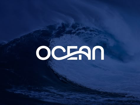 Ocean Logotype Ocean Logo, Logo Luxe, Wordmark Logo Design, Luxe Logo, News Logo, Logo Design Agency, Logo Motion, Visuell Identitet, Surf Logo