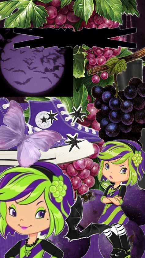 break from monster high for a sour grapes appreciation post Sour Grapes Wallpaper, Grapes Aesthetic Wallpaper, Shortcake Aesthetic, Grape Wallpaper, Strawberry Shortcake Cartoon, Strawberry Shortcake Birthday, Strawberry Shortcake Characters, Sour Grapes, Pretty Animals