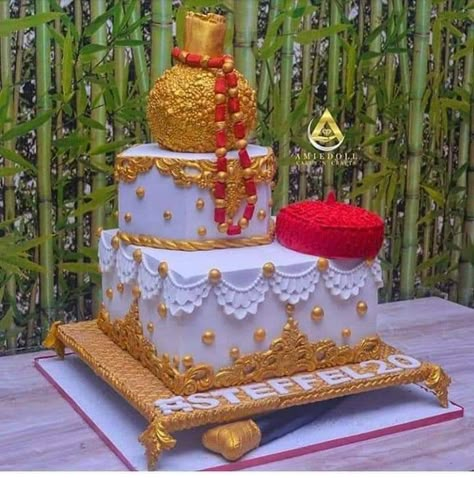 Traditional Cake Designs, Igbo Wedding Cake, Traditional Wedding Cake Designs, Traditional Marriage Cake, Nigerian Wedding Cake, Nigerian Wedding Cakes Traditional, Igbo Traditional Wedding Cake, Traditional Marriage Cake Design, Traditional Cake Designs Nigeria