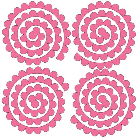 Flower Templates Printable Free, Felt Flower Template, Flower Petal Template, Flower Templates Printable, Rolled Paper Flowers, Idee Cricut, Desain Quilling, Birthday Cake Topper Printable, Easy Arts And Crafts