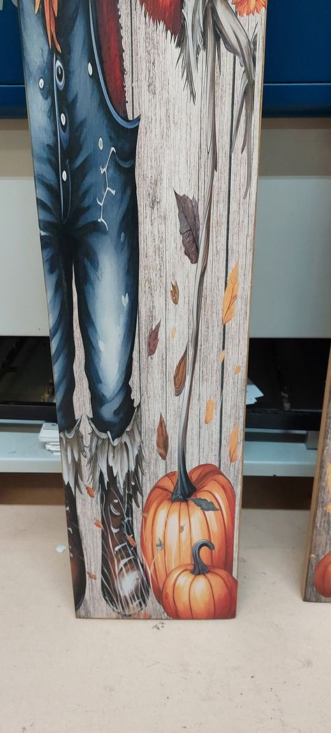 Painted Scarecrows On Wood, Fall Signs Wooden Porch, Thanksgiving Wood Signs, Toll Painting, Halloween Boards, Scarecrow Painting, Country Fall Decor, Porch Decor Fall, Sellable Crafts