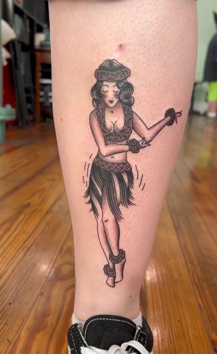 Hula Girl Tattoos, Alchemy Tattoo, One Tattoo, Sailor Jerry Tattoos, Pin Up Tattoos, Sailor Jerry, Hula Girl, Traditional Tattoo, Girl Tattoos