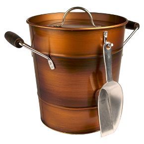 $26.09 Artand Oasis Antique Copper Ice Bucket with Scoop - Gold (2 Gallon) Wine Ice Bucket, Beverage Tub, Bar Tool Set, Ice Scoop, Beverage Dispensers, Wine Bucket, Wine Refrigerator, Galvanized Metal, Laurel Foundry Modern Farmhouse