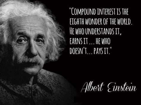 albert einstein compounding interest quote Small Investments, Math Brain Teasers, Power Of Compounding, Compounding Interest, Gravitational Force, 7th Grade Math Worksheets, Us Currency, Building Quotes, Investment Quotes