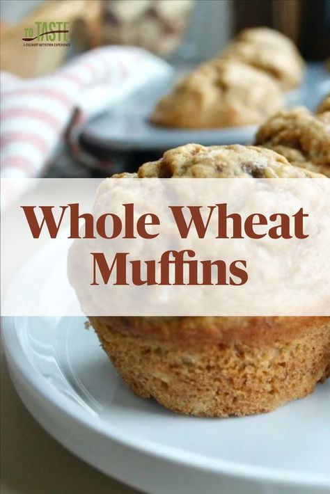 Whole Grain Muffin Recipe, Whole Wheat Muffins Healthy, Recipes Using Whole Wheat Flour, Whole Wheat Recipes Healthy, Whole Wheat Muffin Recipes, Whole Wheat Biscotti Recipe, Whole Wheat Flour Muffins, Plain Muffin Recipe, Whole Wheat Flour Recipes