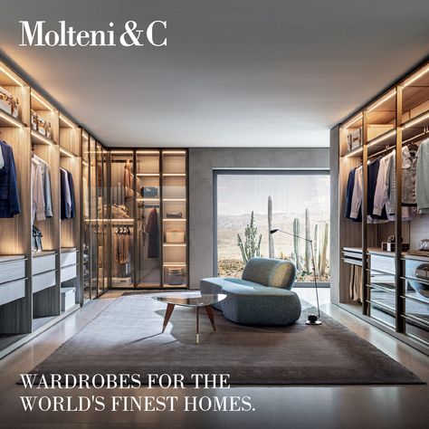 Molteni&C Proof that style is engineered. Witness Italian craftsmanship, design, and beauty with our spellbinding collection of wardrobes and walk-ins that are tailored perfectly to suit your taste and lifestyle. Exclusively at our newly enlarged store in Mekhri Circle, Bangalore. #MolteniGroup #Molteni #SimplySofas #WardrobeStylist #wardrobes #madeinitaly Molteni&C Dada Molteni Walk In Closet, Walk In Closet Sofa, Molteni Wardrobe, Master Wardrobe, Fabric Sofa Design, Diy Closet Doors, Hanging Drawers, Home Design Floor Plans, Luxury Chairs