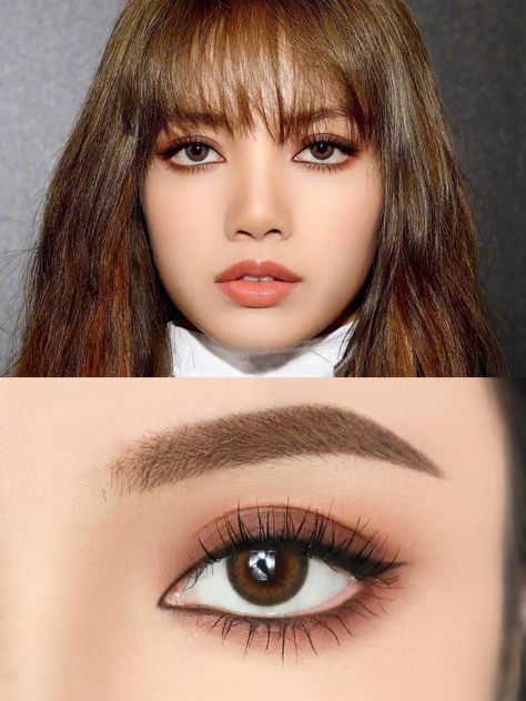 Lisa Eye Makeup, Lisa Makeup Look, Downturned Eye Makeup, Downturned Eyes, Makeup For Downturned Eyes, Игрушки Funko Pop, Kpop Makeup, Face Structure, Everyday Makeup Routine