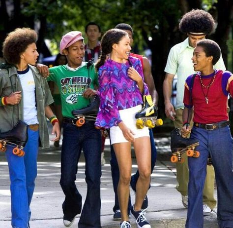 Roll Bounce-maybe because I could never skate worth a hoot, but I love watching it in this movie! Roll Bounce Skate Party, Roll Bounce Outfits, Roll Bounce Aesthetic, Roll Bounce Movie, Roller Dancing, Roll Bounce, Charlie Murphy, The Great Debaters, 1970s Movies