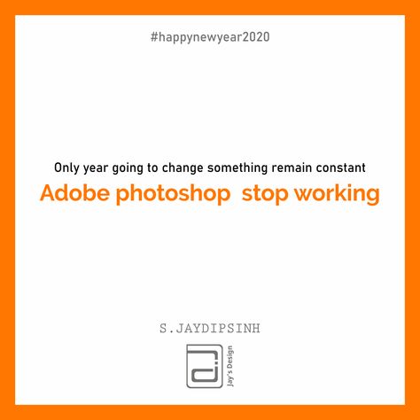 Oh nooo!!! adobe photoshop has been crash. If you are #graphicdesigner you must have face this problem. Adobe #photoshop has been crash without saving the #artwork. All the graphic designer face this #graphicdesignerproblem problem whether  it's 2010 or #2020newyear   #graphicdesignerlife #graphicdesignhumor #graphicdesignblog #graphicdesigntrends #graphicdesgin2020 Oh Nooo, Graphic Design Humor, Graphic Design Blog, Happy New Year 2020, Graphic Design Trends, Stop Working, Dankest Memes, Graphic Designer, Adobe Photoshop