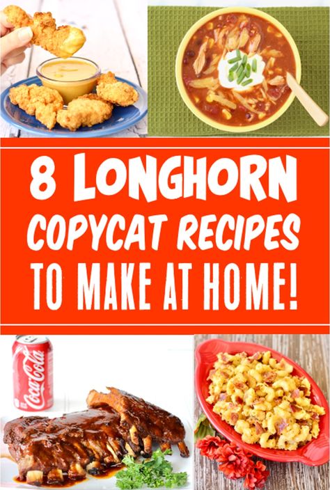 Craving some comfort food from Longhorn Steakhouse tonight? These restaurant Copycat Recipes will save the day! Now you can enjoy your favorite Longhorn Mac and Cheese recipe, BBQ Ribs and more from the comfort of home tonight! Plus, I'll share my top secret menu hacks for how to save money the next time you visit Longhorn! Get the EASY recipes and tips here... Longhorn Steakhouse Mac And Cheese, Longhorn Steakhouse Recipes Copycat, Longhorn Steakhouse Recipes Appetizers, Copycat Longhorn Recipes, Long Horn Steak House Recipes, Longhorn Restaurant Recipes, Longhorn Mac And Cheese, Fresh Kitchen Copycat Recipes, Longhorn Bread Recipe