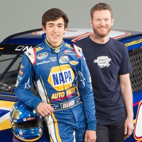 The boss and our newest wheelman... #DaleJr @chaseelliott9 #jrmotorsports #nascar