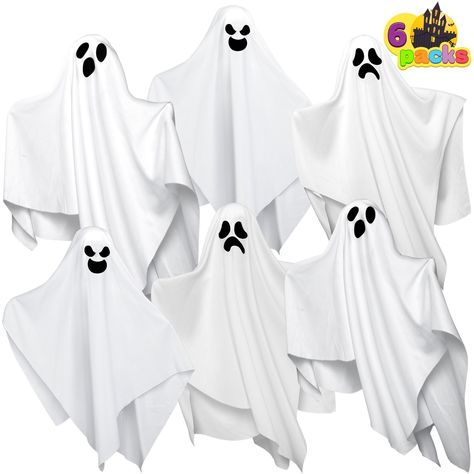 PRICES MAY VARY. AWESOME HALLOWEEN DECOR. Our flying ghost Halloween decorations are part of our adorable outdoor décor. A ghost decoration set, this Halloween hanging ghost is the ideal addition to your tree, workplace, house, yard, or garden.includes 19.6 inch 6 pcs white ghost with 3 different faces, 2 of each face. UNIQUE DESIGN. These floating ghost halloween decorations are the perfect addition to your Halloween because they have a typically white body and a funny smile.You may also use th Floating Ghost, Ghost For Halloween, Halloween Hanging Ghost, Outside Halloween Decorations, Front Porch Patio, Floating Ghosts, Halloween Hanging Decorations, Flying Ghost, Scary Halloween Decorations Diy